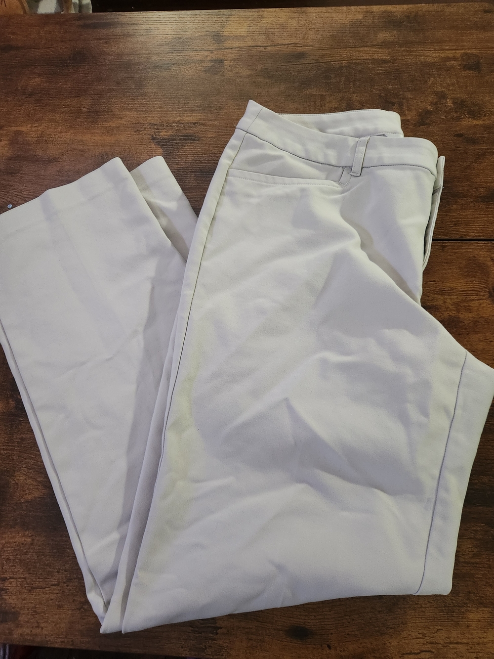 Christopher & Banks Cream Straight Leg Pants